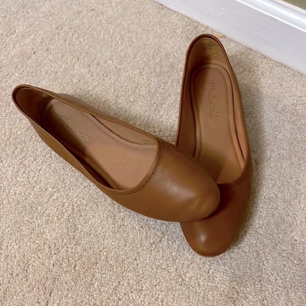 Madewell leather flat- size 7